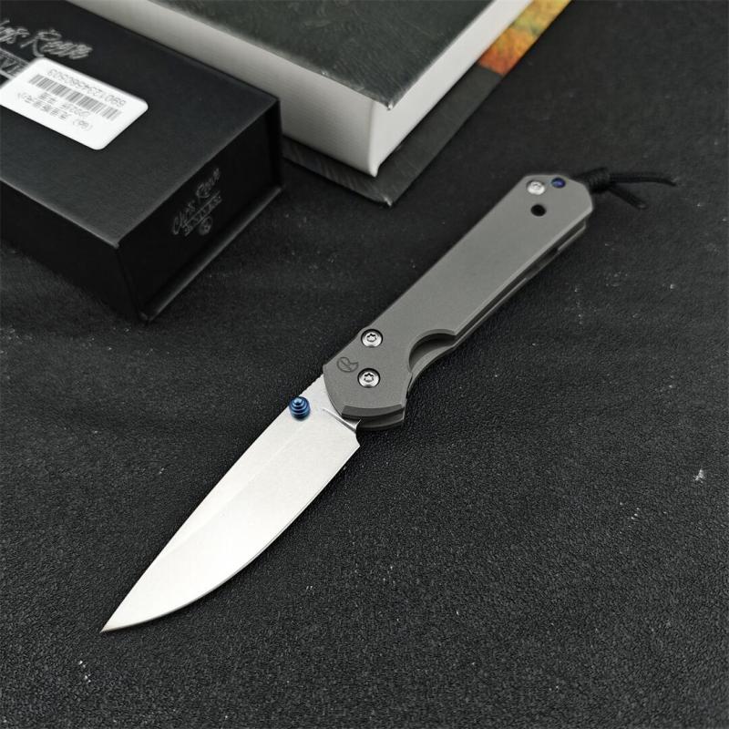 Chris Reeve Small Sebenza Folding Knife 2.76" D2 Blade, Titanium Handles, Frame Lock