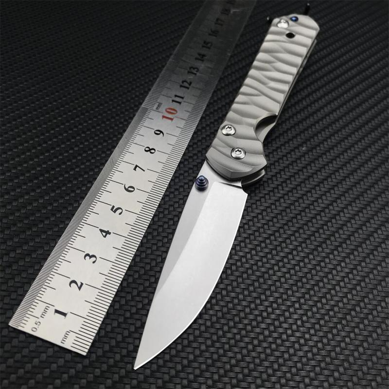 Chris Reeve Small Sebenza Folding Knife 2.76" D2 Blade, Titanium Handles, Frame Lock
