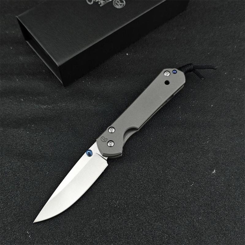 Chris Reeve Small Sebenza Folding Knife 2.76" D2 Blade, Titanium Handles, Frame Lock