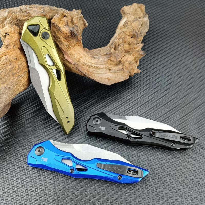 Kershaw 7650 Launch 13 AUTO Folding Knife 3.5" Two-Tone CPM-154 Wharncliffe Blade, Anodized Aluminum Handles