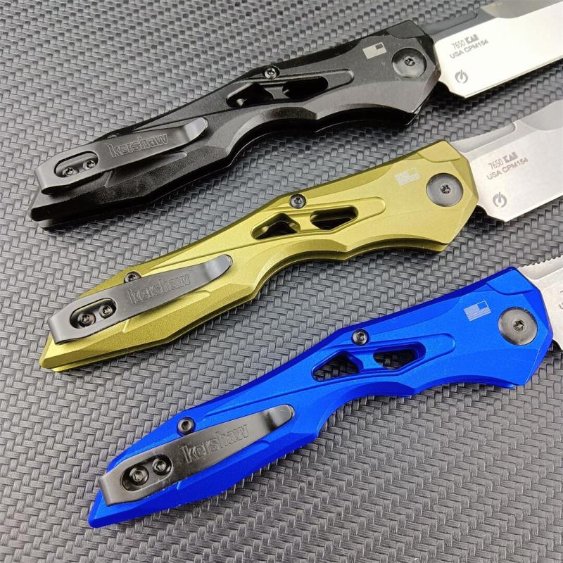 Kershaw 7650 Launch 13 AUTO Folding Knife 3.5" Two-Tone CPM-154 Wharncliffe Blade, Anodized Aluminum Handles