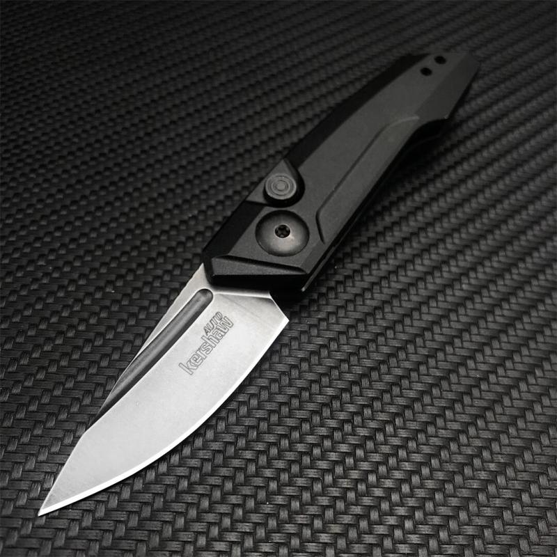 Kershaw 7250 Launch 9 AUTO Folding Knife 1.8" Working Finish CPM-154 Drop Point Blade, Black Anodized Aluminum Handles