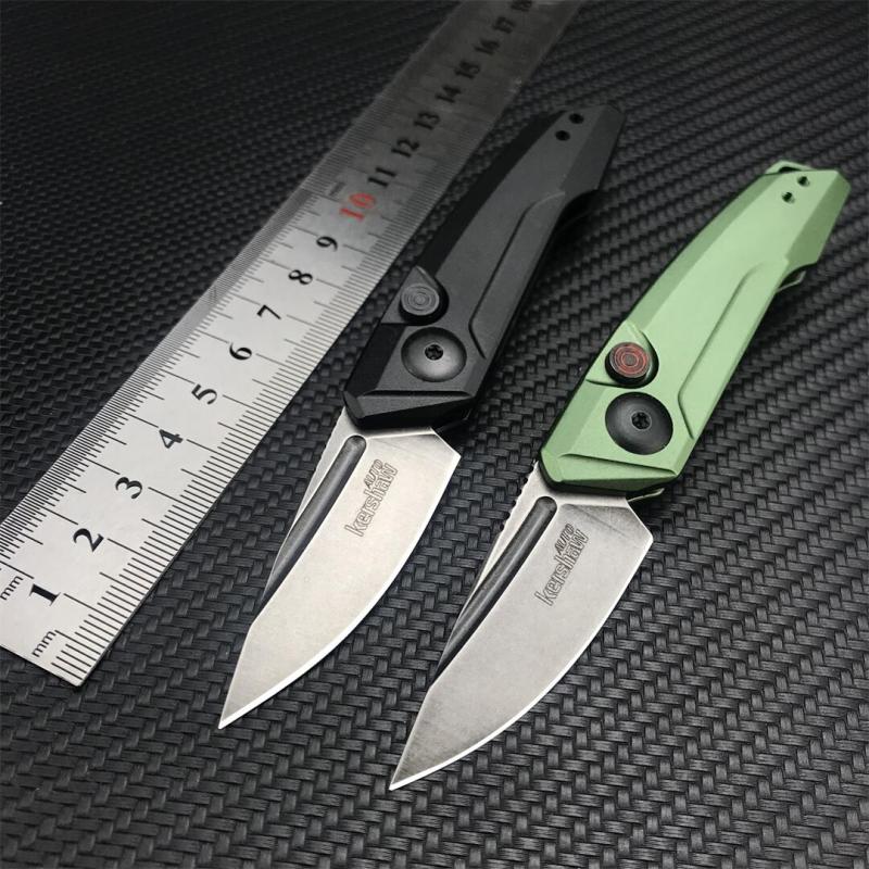 Kershaw 7250 Launch 9 AUTO Folding Knife 1.8" Working Finish CPM-154 Drop Point Blade, Black Anodized Aluminum Handles