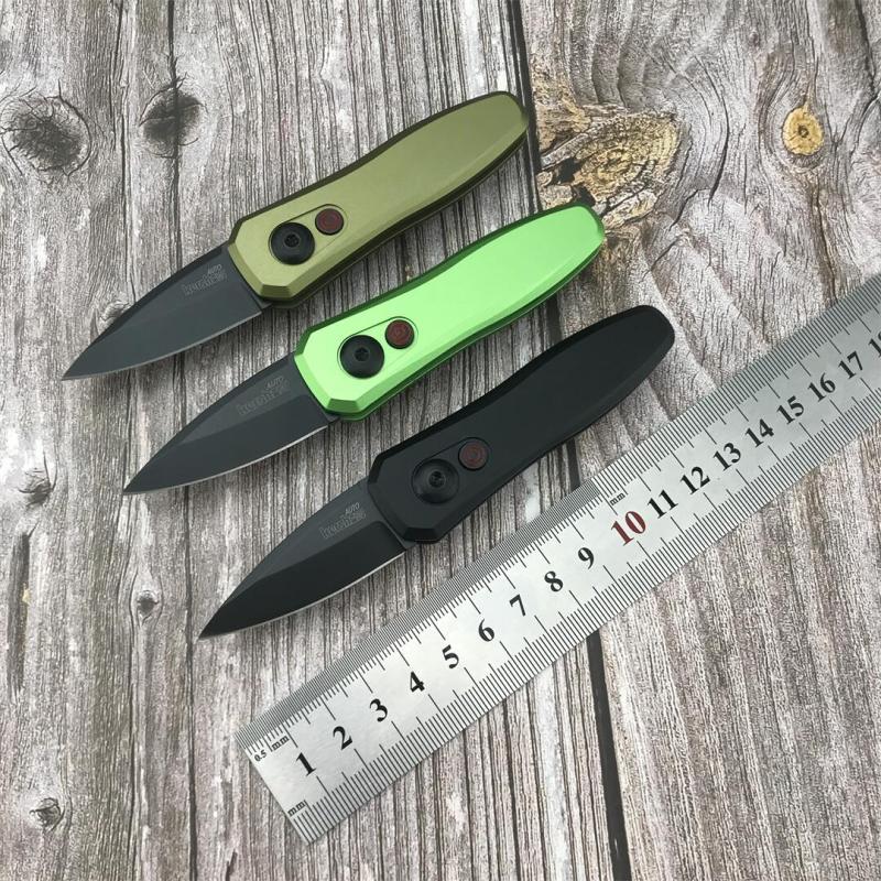 Kershaw 7500OLSW Launch 4 AUTO Folding Knife 1.9" CPM-154 Stonewashed Blade, OD Green Aluminum Handles