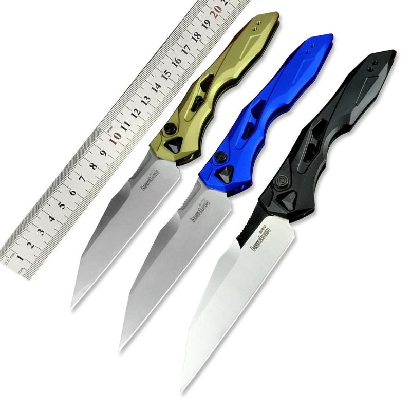 Kershaw 7650 Launch 13 AUTO Folding Knife 3.5" Two-Tone CPM-154 Wharncliffe Blade, Anodized Aluminum Handles