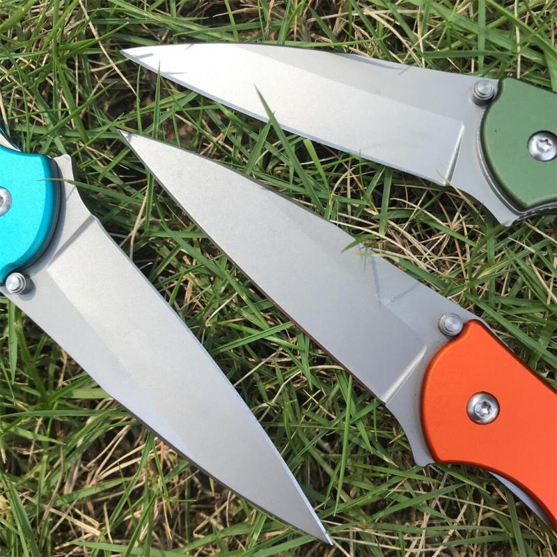 Kershaw 1660OL Ken Onion Leek Assisted Flipper Knife 3" Bead Blast Plain Blade, OD Aluminum Handles, Liner Lock