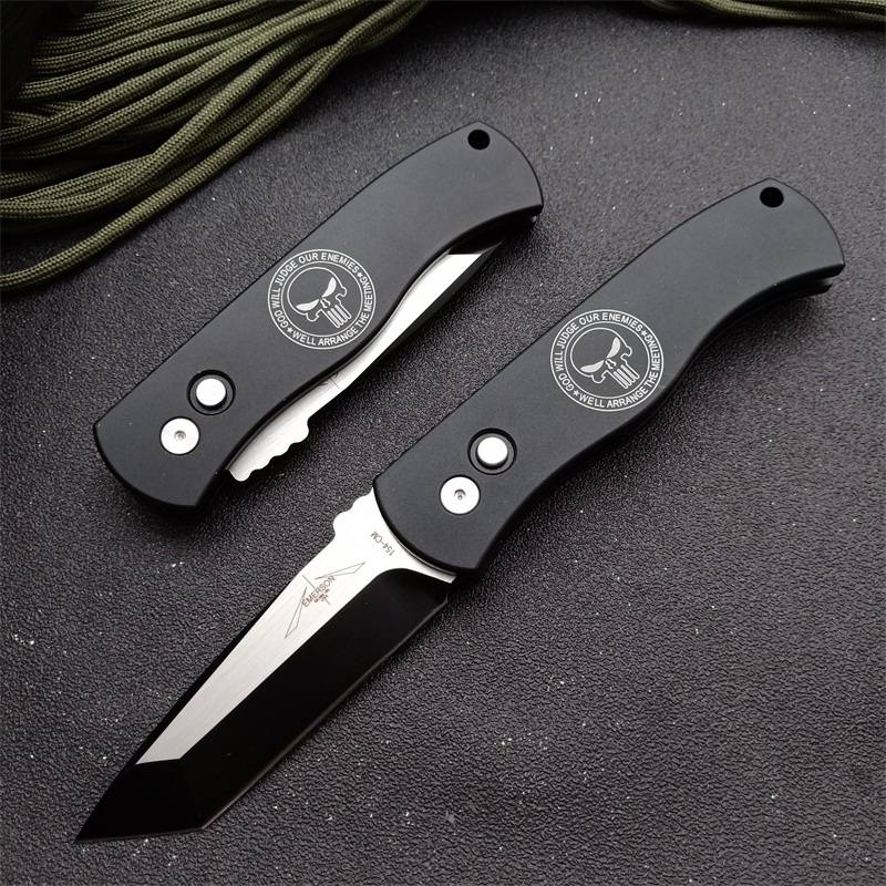 Pro-Tech Emerson CQC7 Tactical AUTO Folding Knife 3.27" 154-CM DLC Blade, Aviation Aluminum Handles