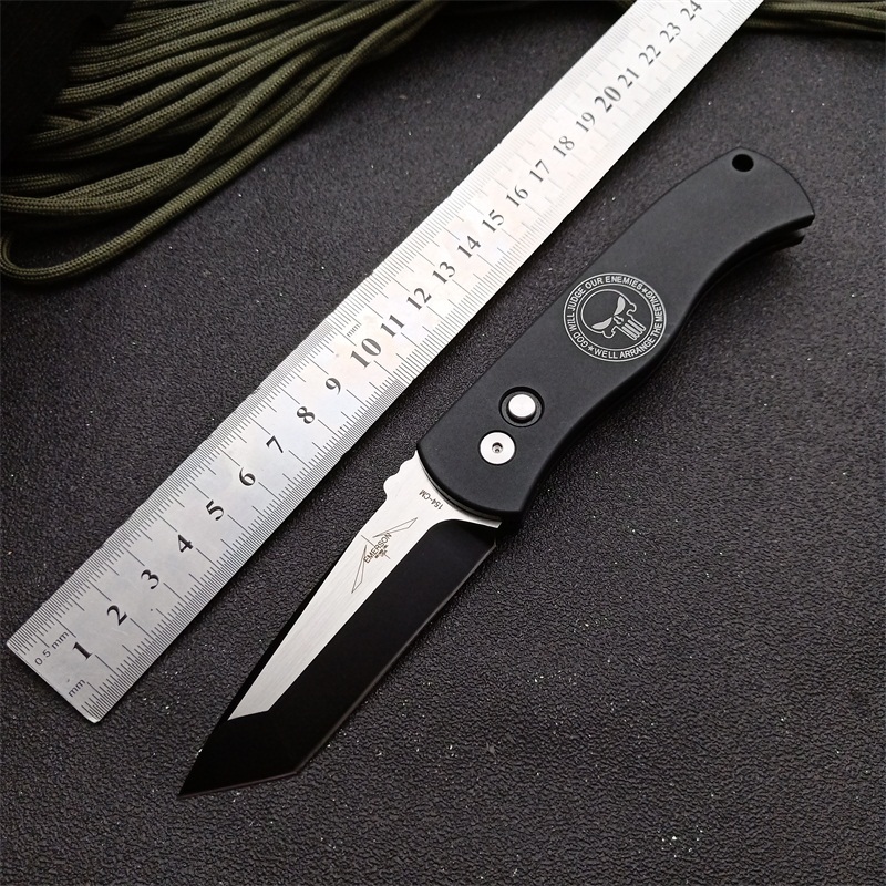 Pro-Tech Emerson CQC7 Tactical AUTO Folding Knife 3.27" 154-CM DLC Blade, Aviation Aluminum Handles