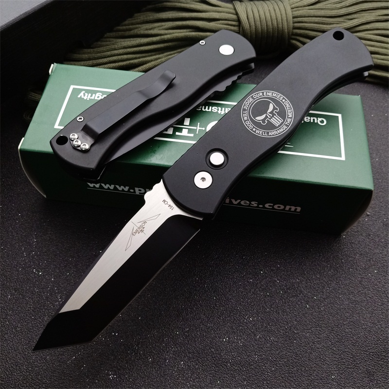 Pro-Tech Emerson CQC7 Tactical AUTO Folding Knife 3.27" 154-CM DLC Blade, Aviation Aluminum Handles