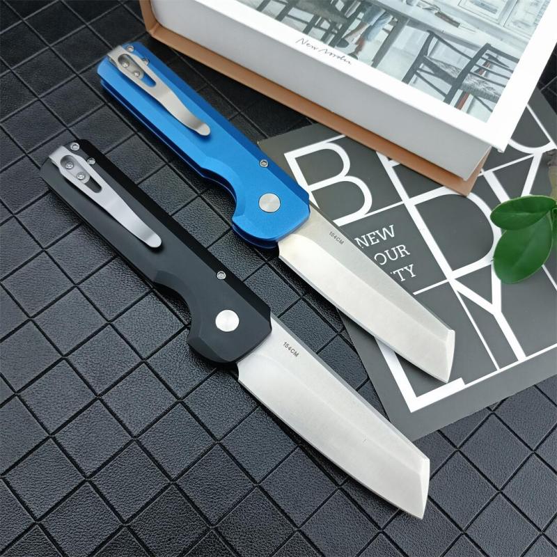 Pro-Tech 5301 Godfather AUTO Folding Knife 3.15" 154-CM Plain Blade, Aluminum Handles