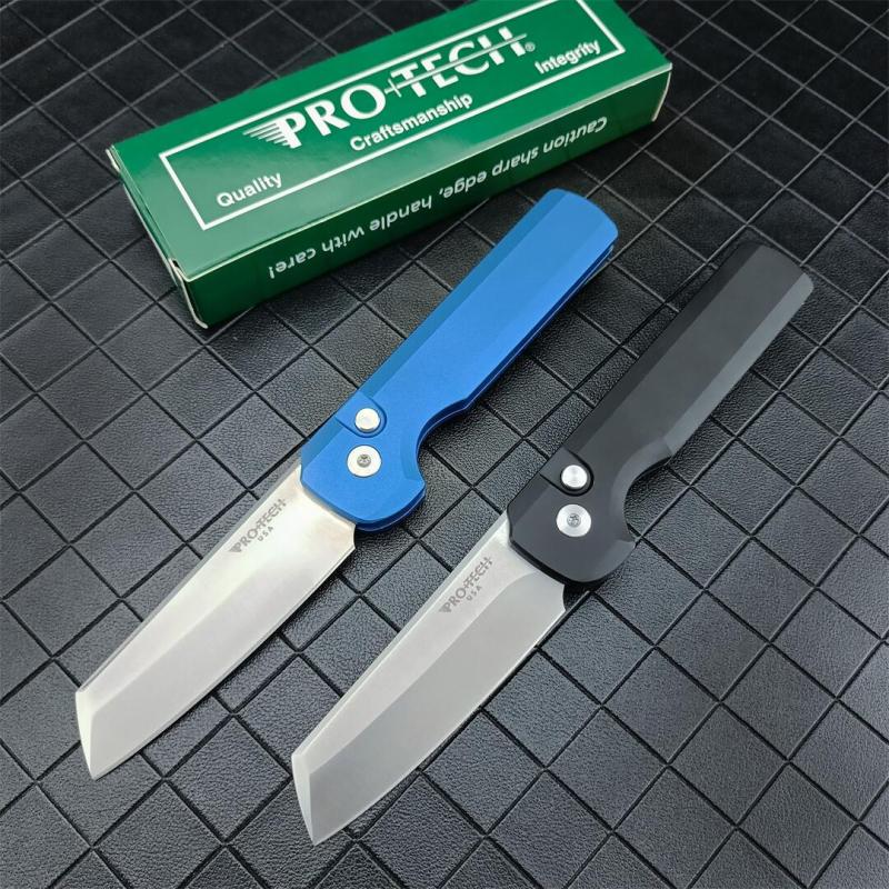 Pro-Tech 5301 Godfather AUTO Folding Knife 3.15" 154-CM Plain Blade, Aluminum Handles