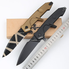 Extrema Ratio MF2 Folding Knife 4.13" Black Plain N690 Blade, Aluminum Handles, Liner Lock - EX133MF2