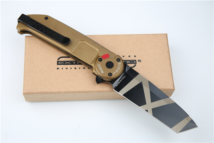 Extrema Ratio BF2RCT Folding Knife 3.39" Black Plain N690 Blade, Aluminum Handles, Liner Lock