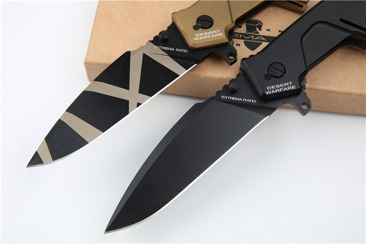 Extrema Ratio MF2 Folding Knife 4.13" Black Plain N690 Blade, Aluminum Handles, Liner Lock - EX133MF2