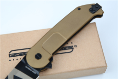 Extrema Ratio BF2RCT Folding Knife 3.39" Black Plain N690 Blade, Aluminum Handles, Liner Lock