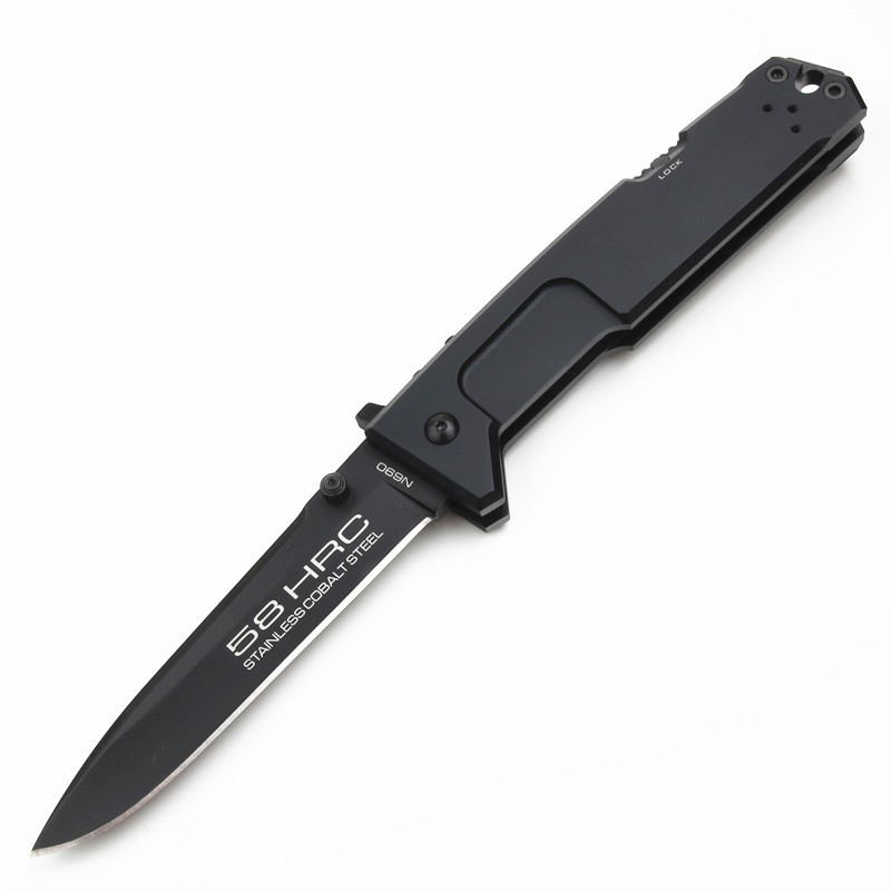 Extrema Ratio NEMESIS Folding Knife 4.53" N690 Drop Combo Blade, Aluminum Alloy Handles