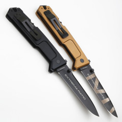 Extrema Ratio NEMESIS Folding Knife 4.53" N690 Drop Combo Blade, Aluminum Alloy Handles