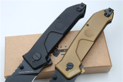 Extrema Ratio MF1 Folding Knife 3.5" Black Plain N690 Blade, Aluminum Handles, Liner Lock - EX133MF1