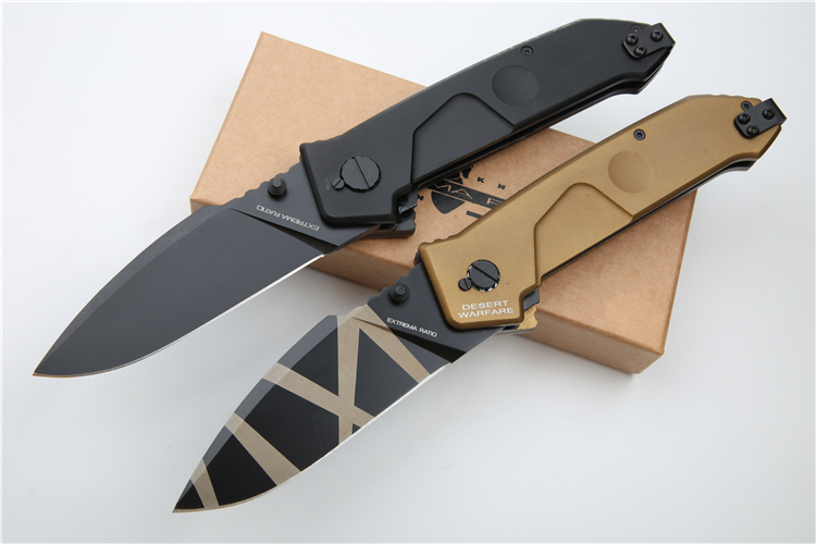 Extrema Ratio MF1 Folding Knife 3.5" Black Plain N690 Blade, Aluminum Handles, Liner Lock - EX133MF1