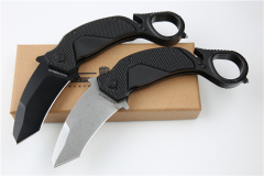 Extrema Ratio Nightmare Folding Knife 2.76" N690 Drop Combo Blade, Aluminum Alloy Handles