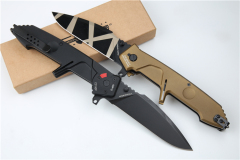 Extrema Ratio MF2 Folding Knife 4.13" Black Plain N690 Blade, Aluminum Handles, Liner Lock - EX133MF2
