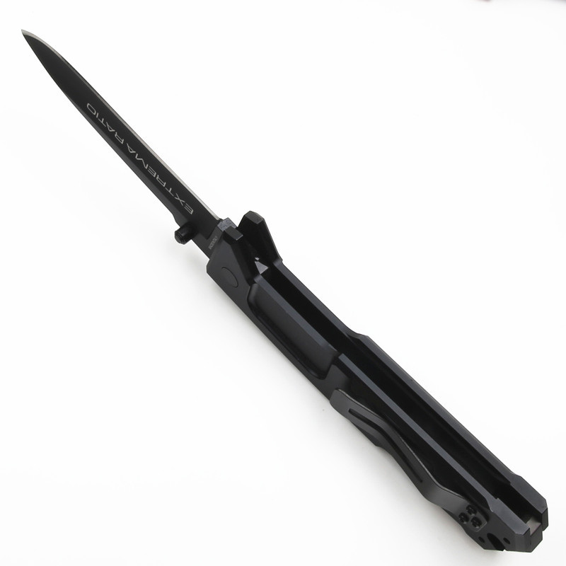 Extrema Ratio NEMESIS Folding Knife 4.53" N690 Drop Combo Blade, Aluminum Alloy Handles