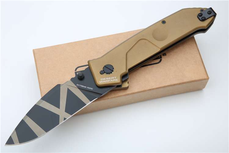 Extrema Ratio MF1 Folding Knife 3.5" Black Plain N690 Blade, Aluminum Handles, Liner Lock - EX133MF1