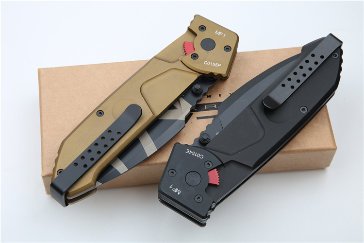 Extrema Ratio MF1 Folding Knife 3.5" Black Plain N690 Blade, Aluminum Handles, Liner Lock - EX133MF1