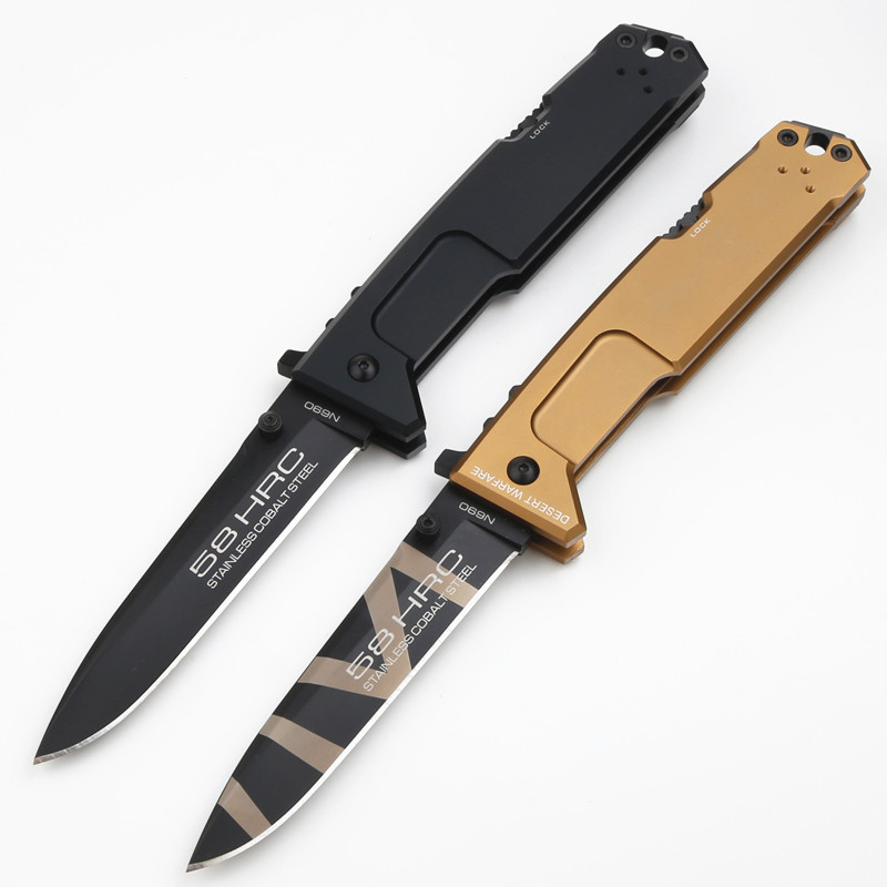 Extrema Ratio NEMESIS Folding Knife 4.53" N690 Drop Combo Blade, Aluminum Alloy Handles
