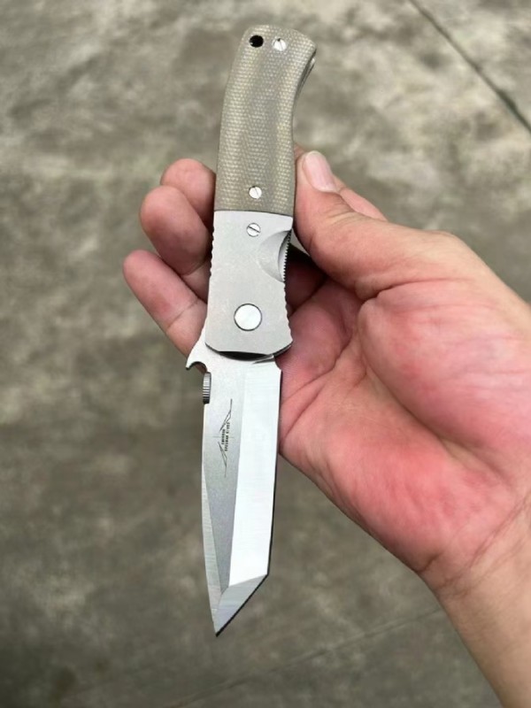 Kershaw Emerson CQC-7 Knifes Folding Knife 3.23" N690 Two-Tone Tanto Blade, G10 and Stainless Steel Handles