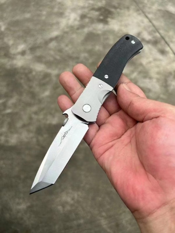 Kershaw Emerson CQC-7 Knifes Folding Knife 3.23" N690 Two-Tone Tanto Blade, G10 and Stainless Steel Handles
