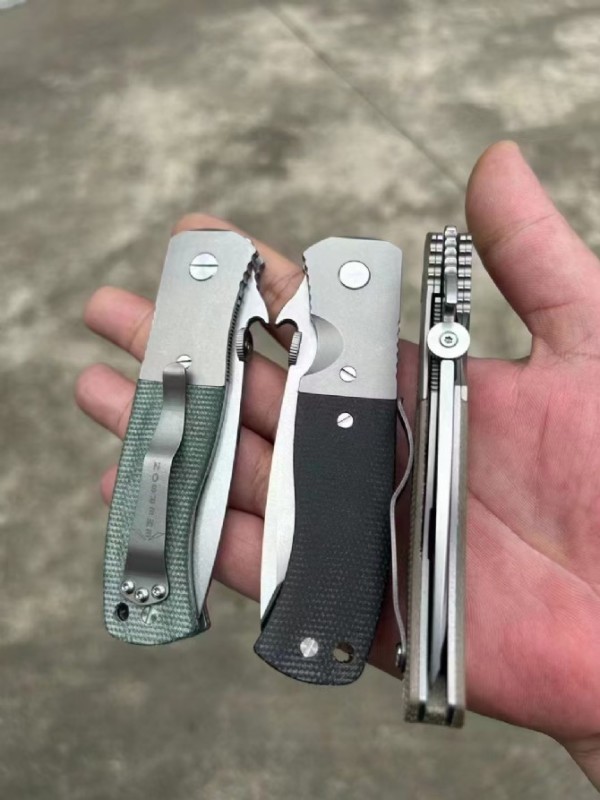 Kershaw Emerson CQC-7 Knifes Folding Knife 3.23" N690 Two-Tone Tanto Blade, G10 and Stainless Steel Handles