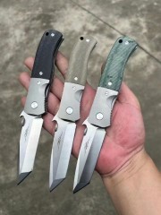 Kershaw Emerson CQC-7 Knifes Folding Knife 3.23" N690 Two-Tone Tanto Blade, G10 and Stainless Steel Handles