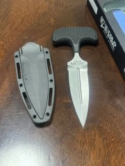 Cold Steel 12DBST Safe Maker I Push Dagger 4.5" AUS-8 Blade, Kray-Ex Handle, Secure-Ex Sheath