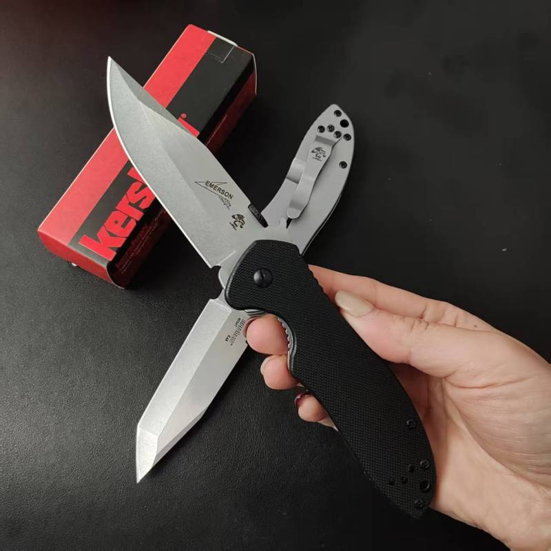 Kershaw 6834 Knives Launch Folding Knife 3.27" Stonewashed 8cr14 Blade, G10 Handles
