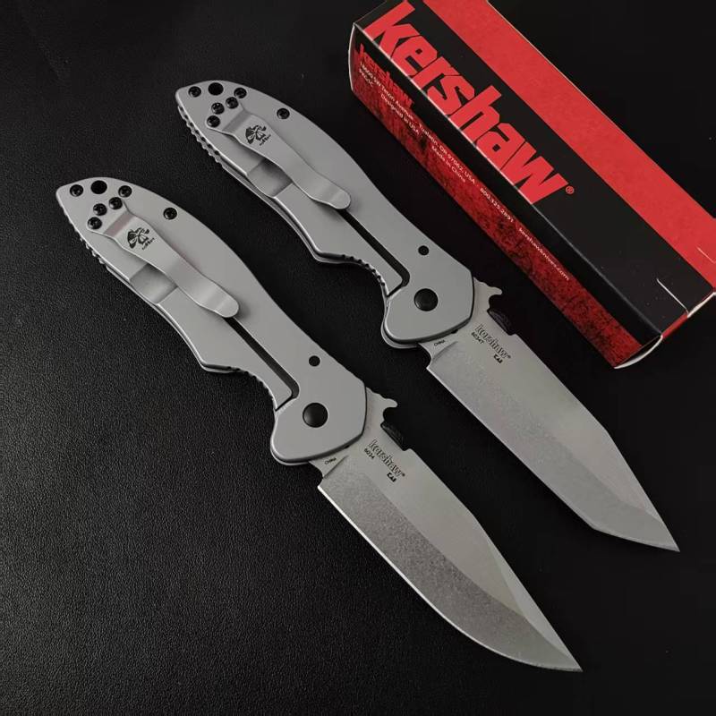 Kershaw 6834 Knives Launch Folding Knife 3.27" Stonewashed 8cr14 Blade, G10 Handles
