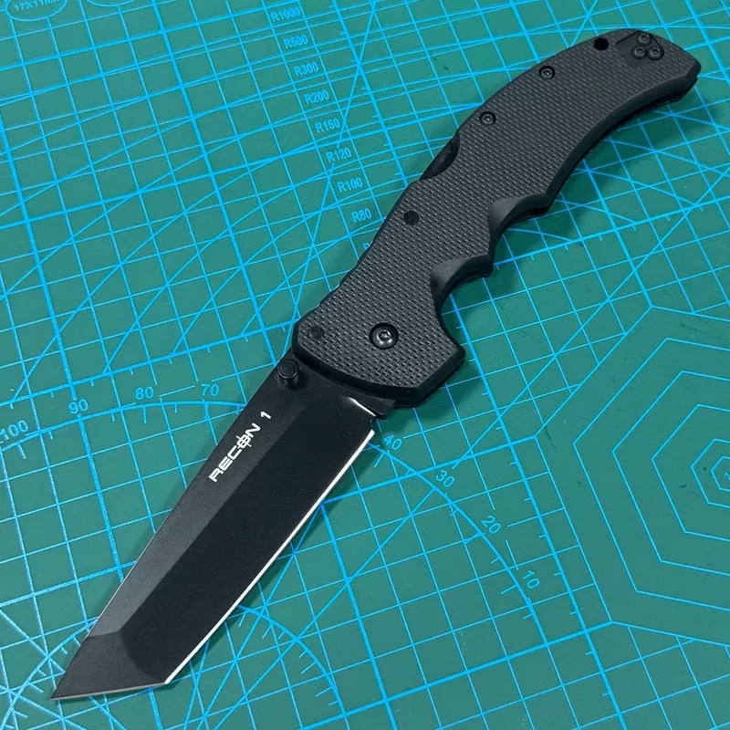 Cold Steel 27TMC Knives Recon M1 Folding Knife 3.74" S35VN Tanto Point Blade, Nylon Fiber Handles