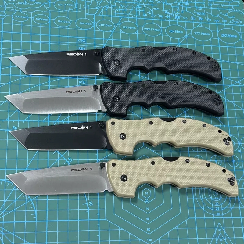 Cold Steel 27TMC Knives Recon M1 Folding Knife 3.74" S35VN Tanto Point Blade, Nylon Fiber Handles
