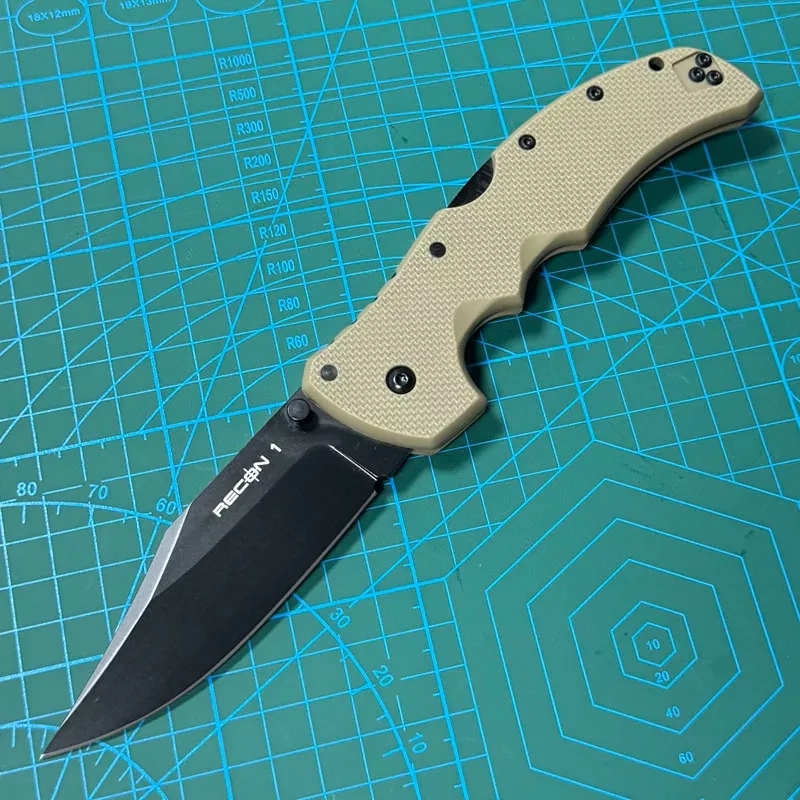 Cold Steel 27TMC Knives Recon M1 Folding Knife 3.74" S35VN Clip Point Blade, Nylon Fiber Handles