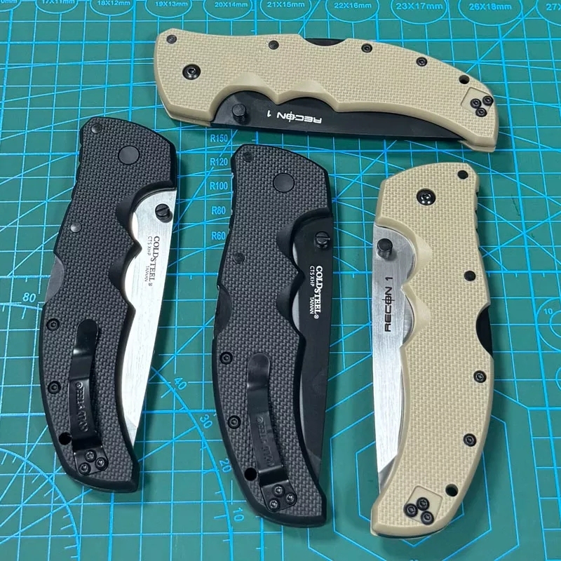 Cold Steel 27TMC Knives Recon M1 Folding Knife 3.74" S35VN Tanto Point Blade, Nylon Fiber Handles