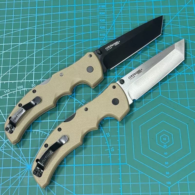 Cold Steel 27TMC Knives Recon M1 Folding Knife 3.74" S35VN Tanto Point Blade, Nylon Fiber Handles