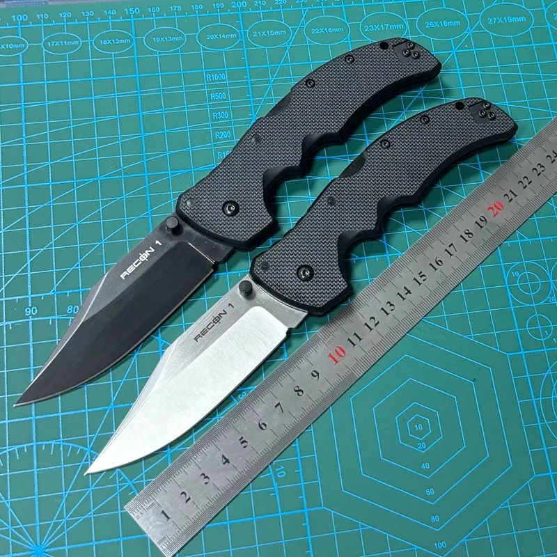 Cold Steel 27TMC Knives Recon M1 Folding Knife 3.74" S35VN Clip Point Blade, Nylon Fiber Handles