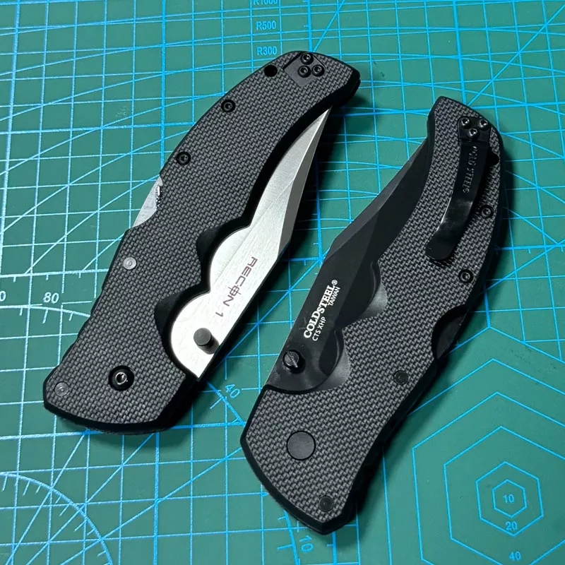 Cold Steel 27TMC Knives Recon M1 Folding Knife 3.74" S35VN Clip Point Blade, Nylon Fiber Handles