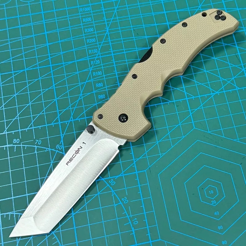 Cold Steel 27TMC Knives Recon M1 Folding Knife 3.74" S35VN Tanto Point Blade, Nylon Fiber Handles