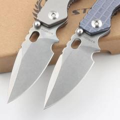 M.Strider Knives Custom PT3 Folding Knife 2.83" CPM-D2 Blade, Titanium Alloy Handles