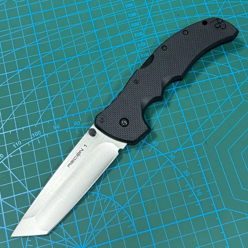 Cold Steel 27TMC Knives Recon M1 Folding Knife 3.74" S35VN Tanto Point Blade, Nylon Fiber Handles