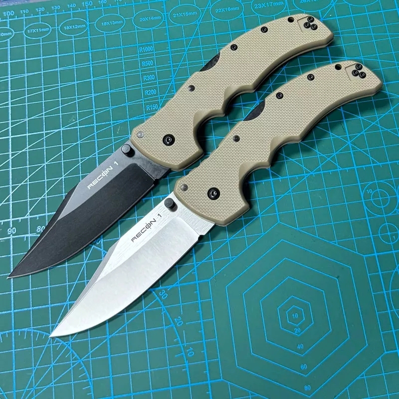 Cold Steel 27TMC Knives Recon M1 Folding Knife 3.74" S35VN Clip Point Blade, Nylon Fiber Handles