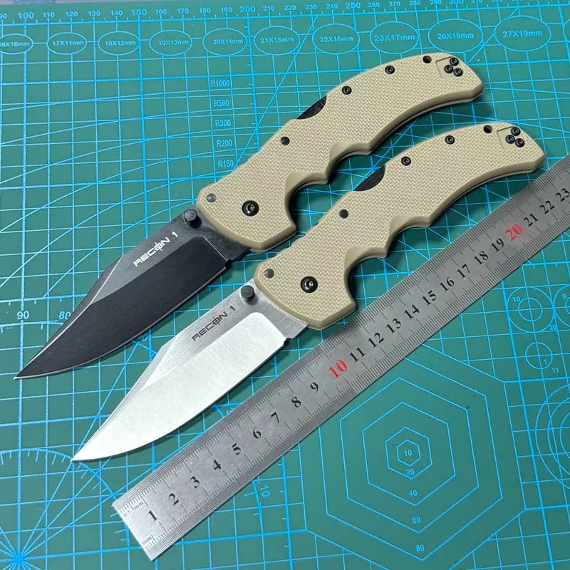 Cold Steel 27TMC Knives Recon M1 Folding Knife 3.74" S35VN Clip Point Blade, Nylon Fiber Handles