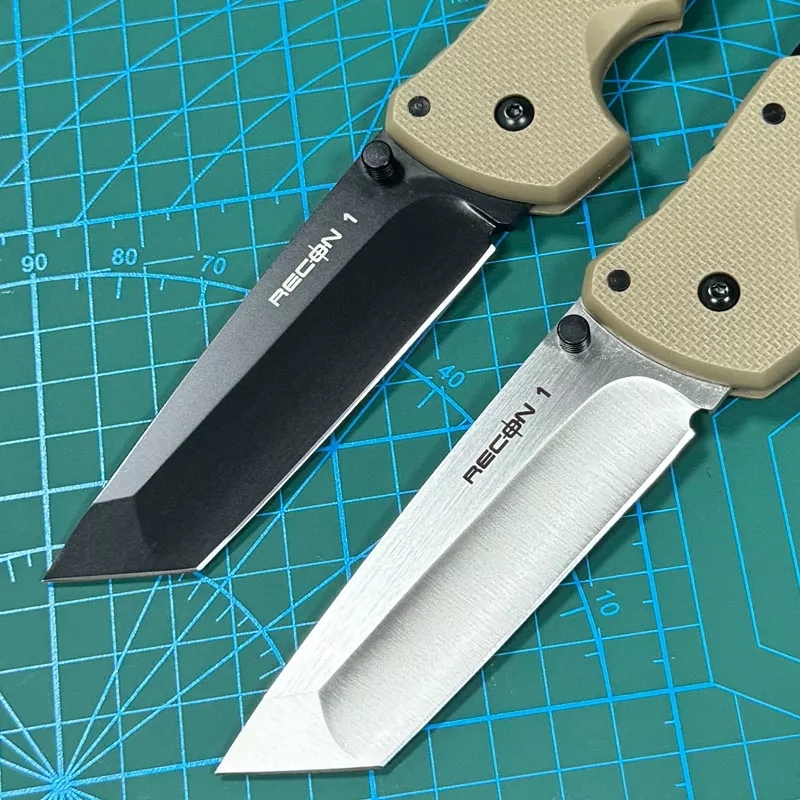 Cold Steel 27TMC Knives Recon M1 Folding Knife 3.74" S35VN Tanto Point Blade, Nylon Fiber Handles