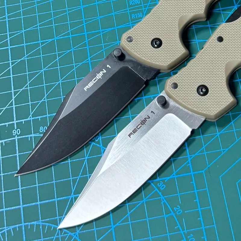 Cold Steel 27TMC Knives Recon M1 Folding Knife 3.74" S35VN Clip Point Blade, Nylon Fiber Handles